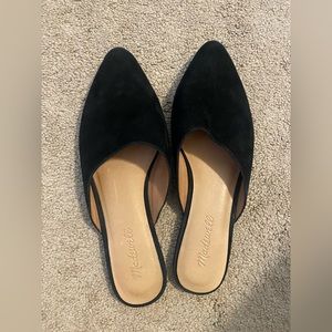 Leather suede madewell mules